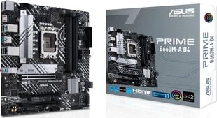 Asus PRIME B660M-A hinta ja tiedot | Emolevyt | hobbyhall.fi