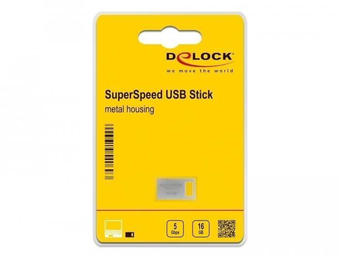 DeLOCK 54069, 16GB, USB hinta ja tiedot | Muistitikut | hobbyhall.fi