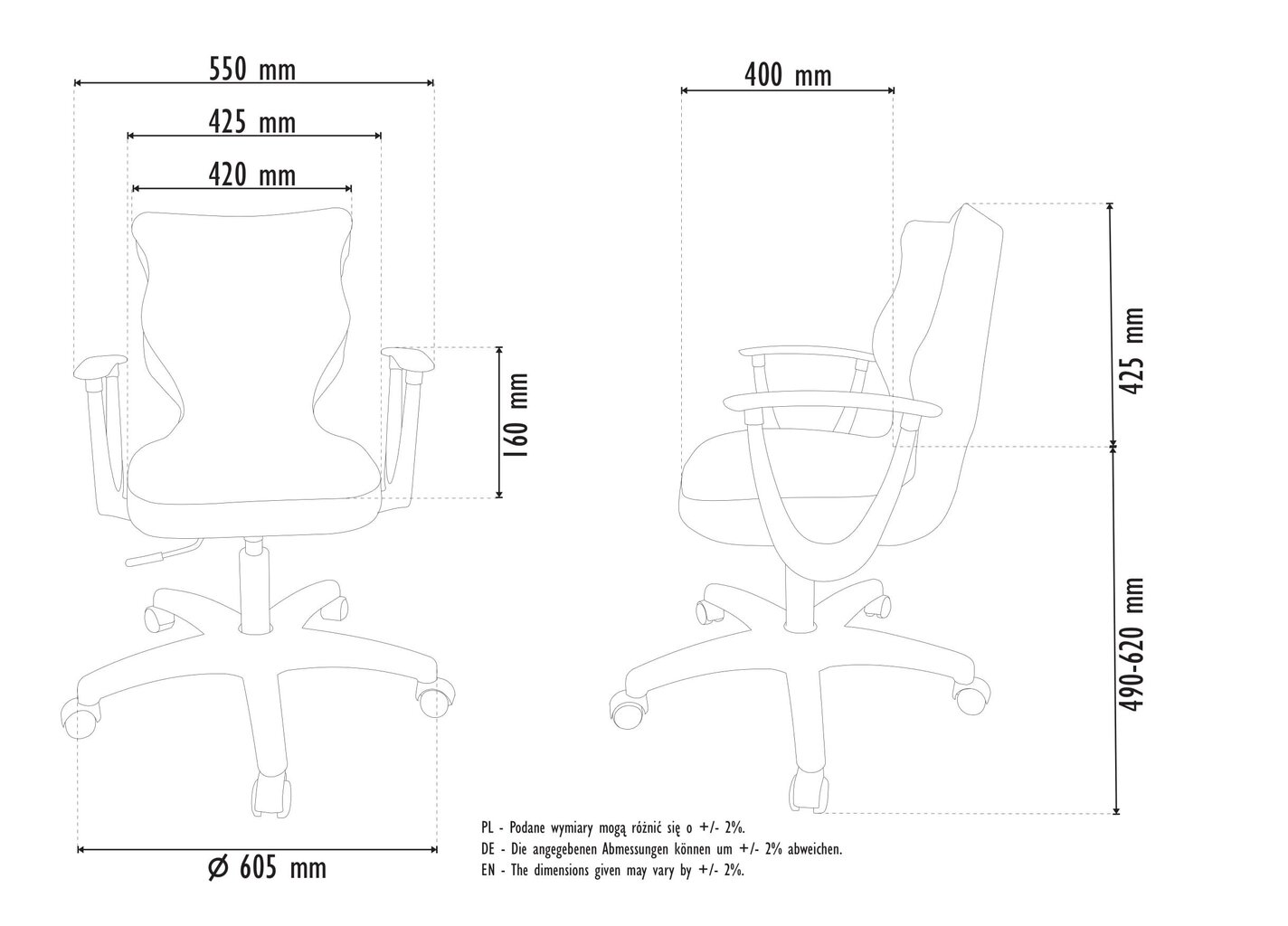 Työtuoli Entelo Good Chair Norm TW17, harmaa/musta hinta ja tiedot | Toimistotuolit | hobbyhall.fi