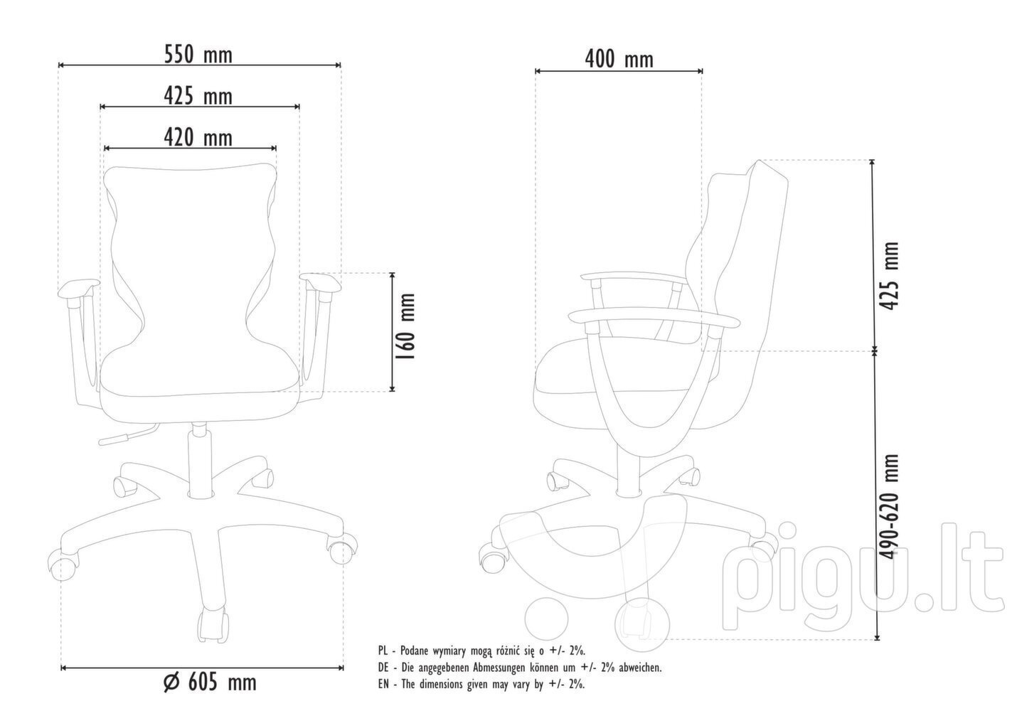 Työtuoli Entelo Good Chair Norm TW24 hinta ja tiedot | Toimistotuolit | hobbyhall.fi