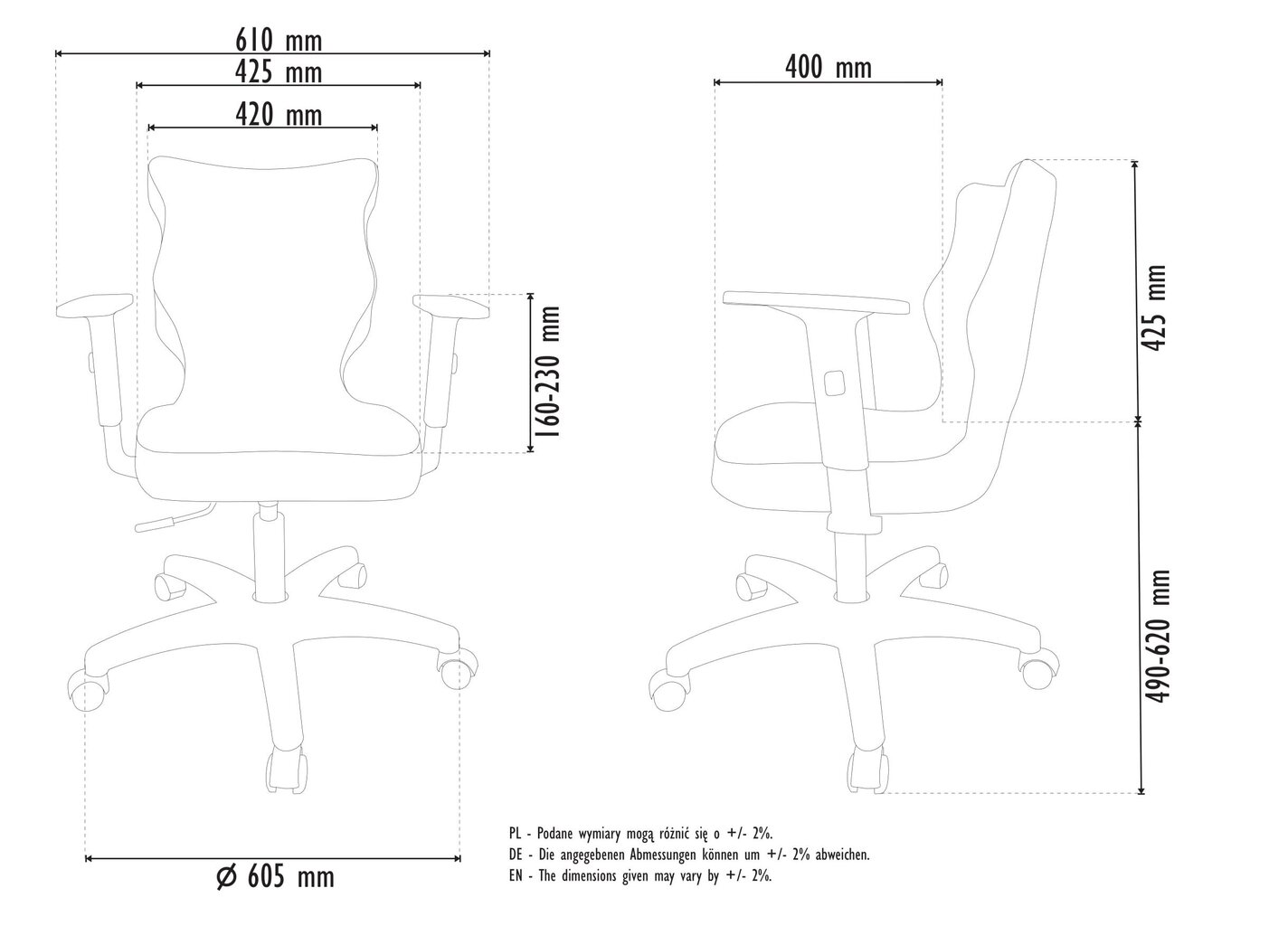 Työtuoli Entelo Good Chair Uni AT33, harmaa/musta hinta ja tiedot | Toimistotuolit | hobbyhall.fi