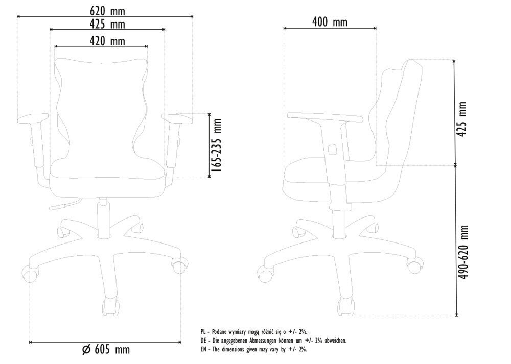 Entelo Good Chair Ergonominen työtuoli UNI, harmaa sekoitus, BAC6BCDC18B hinta ja tiedot | Toimistotuolit | hobbyhall.fi