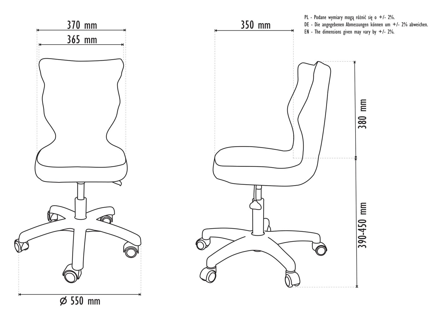 Entelo Ergonominen työtuoli Good Chair Petit VS06 4 hinta ja tiedot | Toimistotuolit | hobbyhall.fi