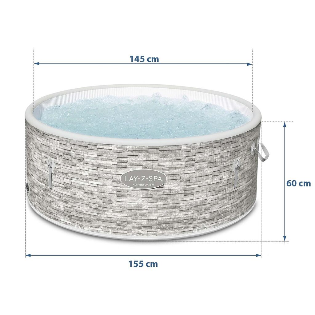 Poreallas Bestway Lay-Z-Spa Vancouver, 155x60 cm hinta ja tiedot | Uima-altaat | hobbyhall.fi