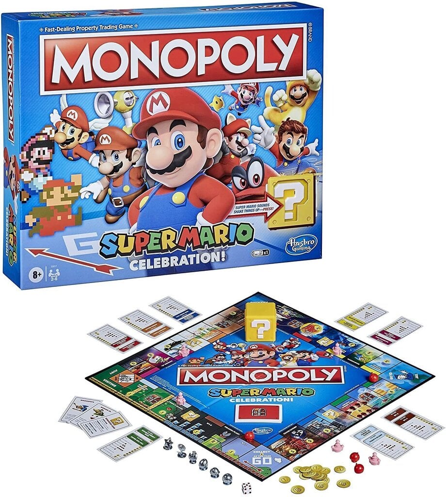 Monopoly Super Mario Celebration -pöytäpeli hinta ja tiedot | Lautapelit ja älypelit | hobbyhall.fi