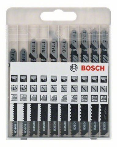 Bosch pistosahan teräsarja 2607010629; 10 kpl hinta ja tiedot | Käsityökalut | hobbyhall.fi