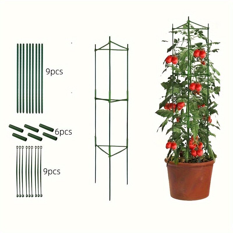 '24kpl/33kpl Kasvituen 119.99/159.99cm Tomaatin Tuki Puutarha Kasvituki Monitoiminen Tomaatti Kurkku Ristikko' hinta ja tiedot | Kukkatelineet ja kukkapöydät | hobbyhall.fi