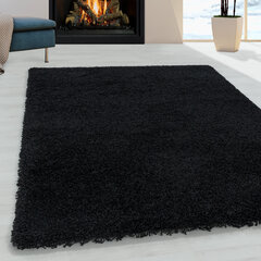 Ayyildiz Shaggy Sydney -matto, musta, 80 x 250 cm hinta ja tiedot | Isot matot | hobbyhall.fi