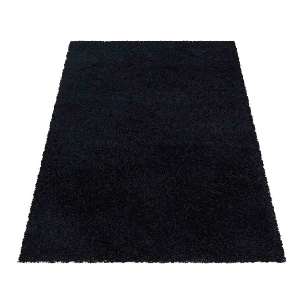 Ayyildiz Shaggy Sydney -matto, musta, 80 x 250 cm hinta ja tiedot | Isot matot | hobbyhall.fi