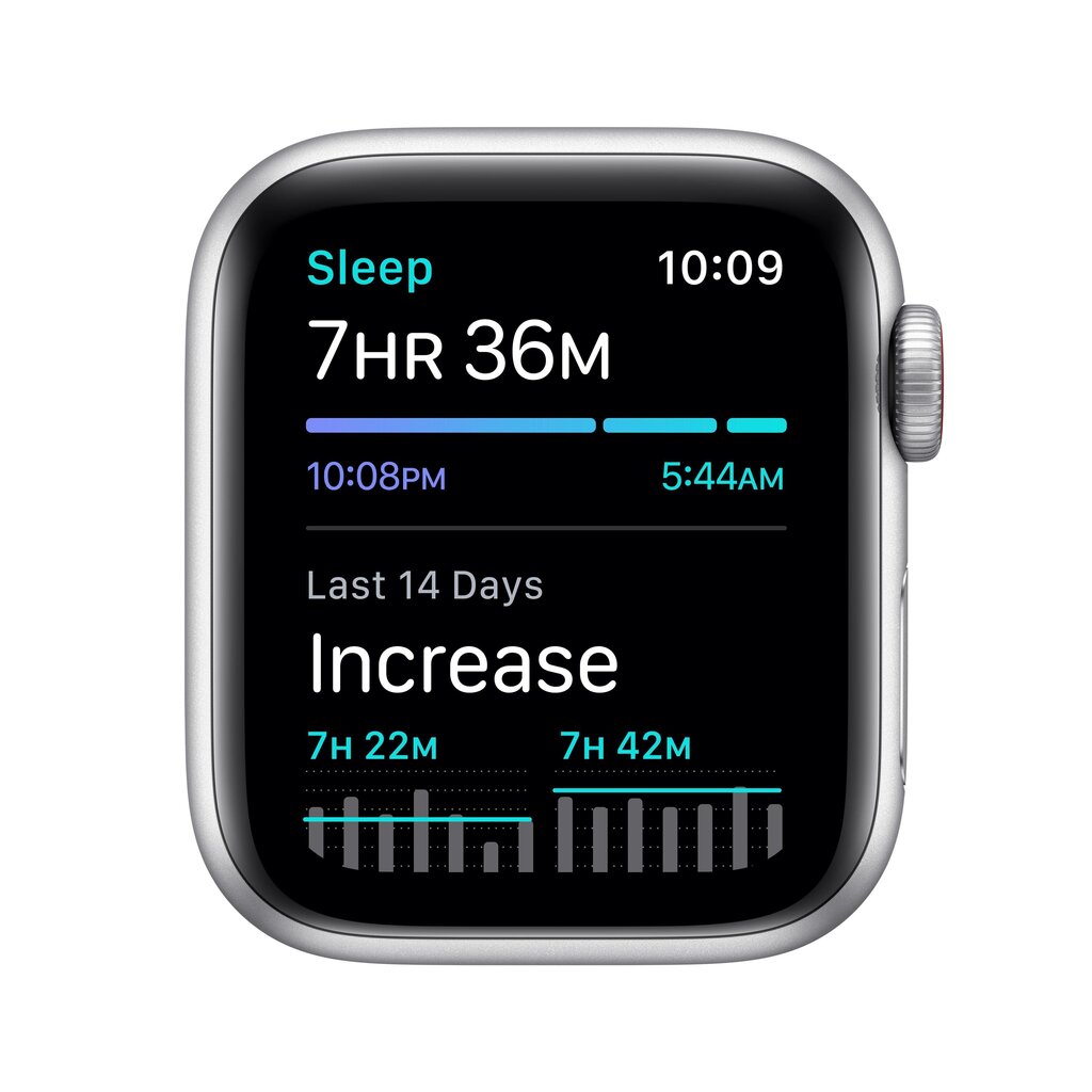 Älykello Apple Watch SE (GPS + Cellular LT, 44mm) Silver Aluminium Case with Deep Navy Sport Loop hinta ja tiedot | Älykellot | hobbyhall.fi