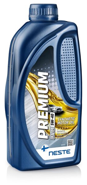 Moottoriöljy Neste Premium + 5W-40, 1L