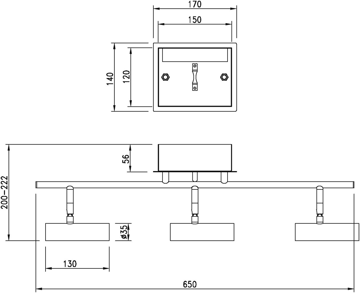 Aneta Lighting kattovalaisin ARTIC hinta ja tiedot | Kattovalaisimet | hobbyhall.fi