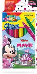 Pestävät kimaltavat huopakynät Colorino Disney Junior Minnie, 6 väriä hinta ja tiedot | Taide- ja askartelutarvikkeet | hobbyhall.fi