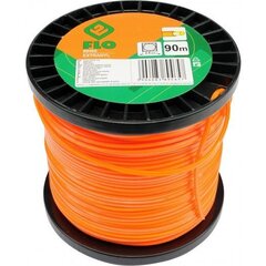 Trimmerin johto Extranyl (neliö, ytimellä) Flo d-2,4mm x 90m, Flo (89465) hinta ja tiedot | Puutarhatyökalujen tarvikkeet | hobbyhall.fi