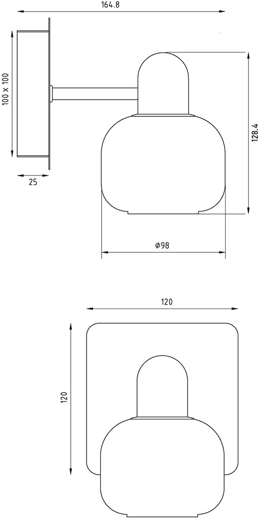 Aneta Lighting seinävalaisin MESSINA hinta ja tiedot | Seinävalaisimet | hobbyhall.fi