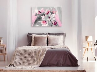 DIY kangas maalaus - Magnolia (Grey Background) hinta ja tiedot | Maalaa numeroiden mukaan | hobbyhall.fi