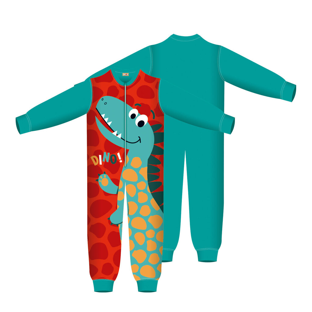 Lasten pyjama haalari Dinosaurus, 6 vuotta, 116/128 hinta ja tiedot | Poikien kylpytakit ja pyjamat | hobbyhall.fi