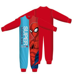 Lämmin lasten pyjamat haalari Spiderman, 6 vuotta, 116/128 hinta ja tiedot | Poikien kylpytakit ja pyjamat | hobbyhall.fi