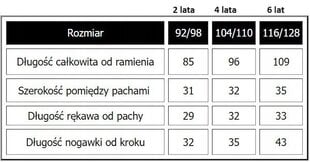 Lämmin lasten pyjama-haalari koirilla, 2 vuotta, 92/98 hinta ja tiedot | Poikien kylpytakit ja pyjamat | hobbyhall.fi