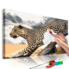 DIY kangas maalaus - Cheetah 60x40 hinta ja tiedot | Maalaa numeroiden mukaan | hobbyhall.fi