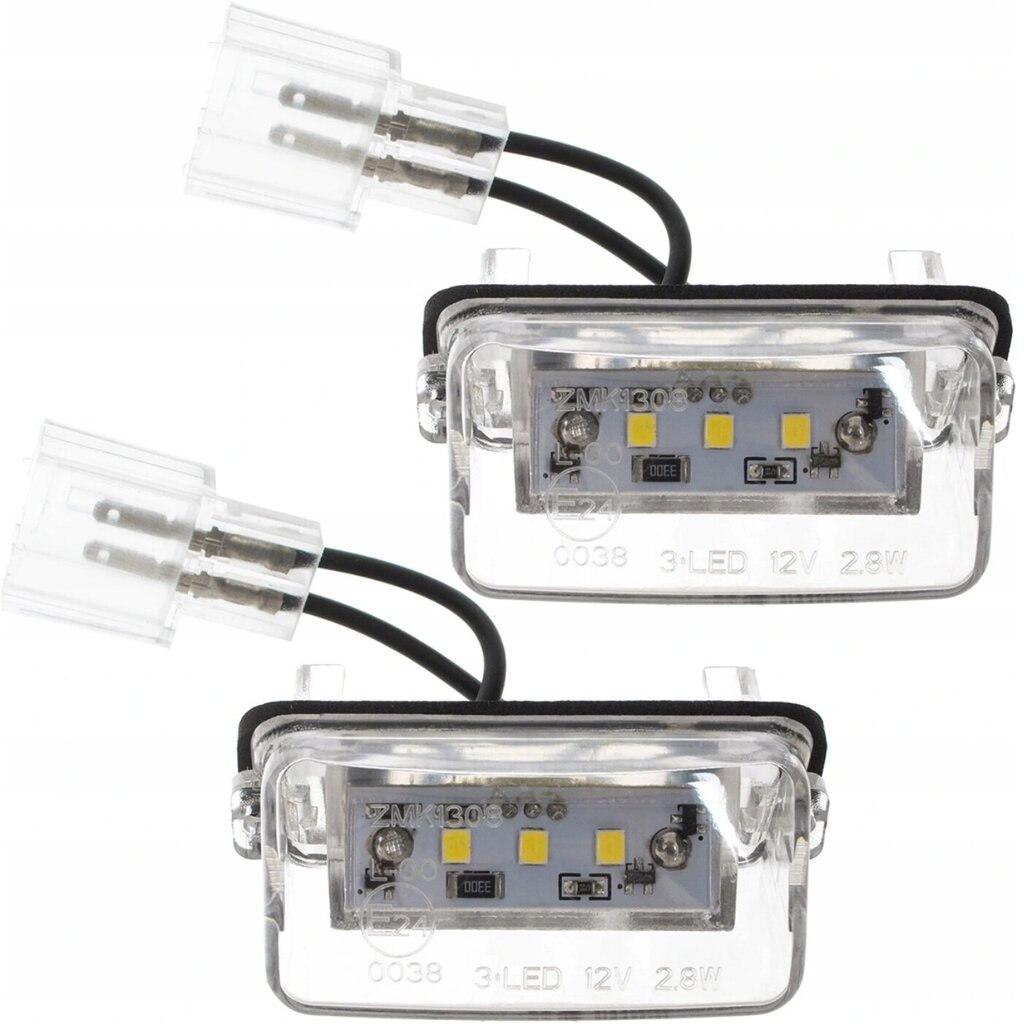 AutoTune LED-numerokilpisarja Peugeot 206, 207, 306, 307, 308, 406, 407, 5008, Expert IV, Partner I, Partner II B9, Partner Tepee, Traveller autoihin. hinta ja tiedot | Ajovalot | hobbyhall.fi