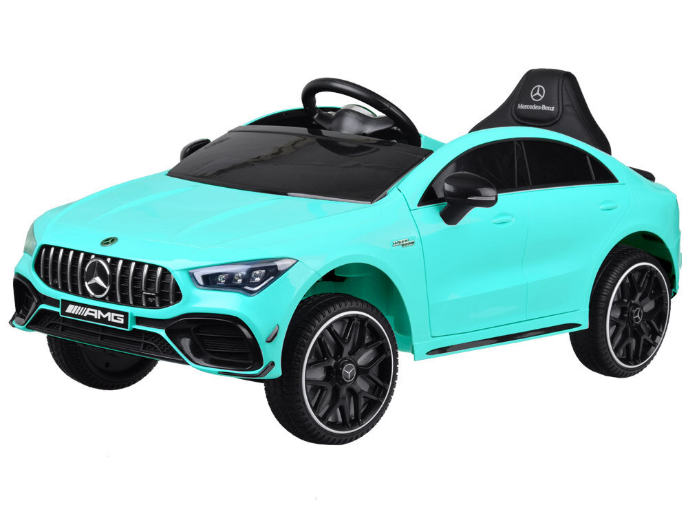 Lasten sähköauto Mercedes AMG CLA 45s, sininen hinta ja tiedot | Lasten sähköautot | hobbyhall.fi