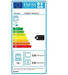 Electrolux COB100W Kalusteisiin sijoitettava Uuni hinta ja tiedot | Erillisuunit | hobbyhall.fi