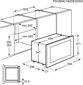 Integroitava mikroaaltouuni jossa grilli Electrolux KMFD264TEW, 26 L hinta ja tiedot | Mikroaaltouunit | hobbyhall.fi