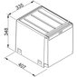 Jäteastia Franke, Cube 40 (14l.+2x7l.) hinta ja tiedot | Roska-astiat | hobbyhall.fi