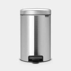 Brabantia NewIcon Poljinroska-astia 12L, Matt Steel Fingerprint Proof hinta ja tiedot | Roska-astiat | hobbyhall.fi