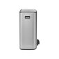 Brabantia Poljinroska-astia Bo, 2x30l, Matt Steel Fingerprint Proof hinta ja tiedot | Roska-astiat | hobbyhall.fi