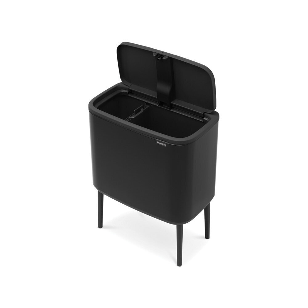 Brabantia Bo Touch Bin roska-astia 11 + 23L, Matt Black hinta ja tiedot | Roska-astiat | hobbyhall.fi