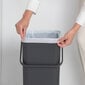 Brabantia Roska-astia Sort & Go 40L harmaa hinta ja tiedot | Roska-astiat | hobbyhall.fi