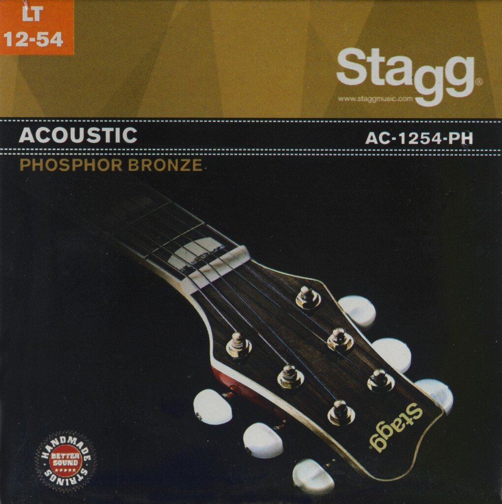 Akustisen kitaran kielet Stagg AC-1254-PH Phosphor Bronze 0,012 - 0,054 hinta ja tiedot | Soittimien lisätarvikkeet | hobbyhall.fi