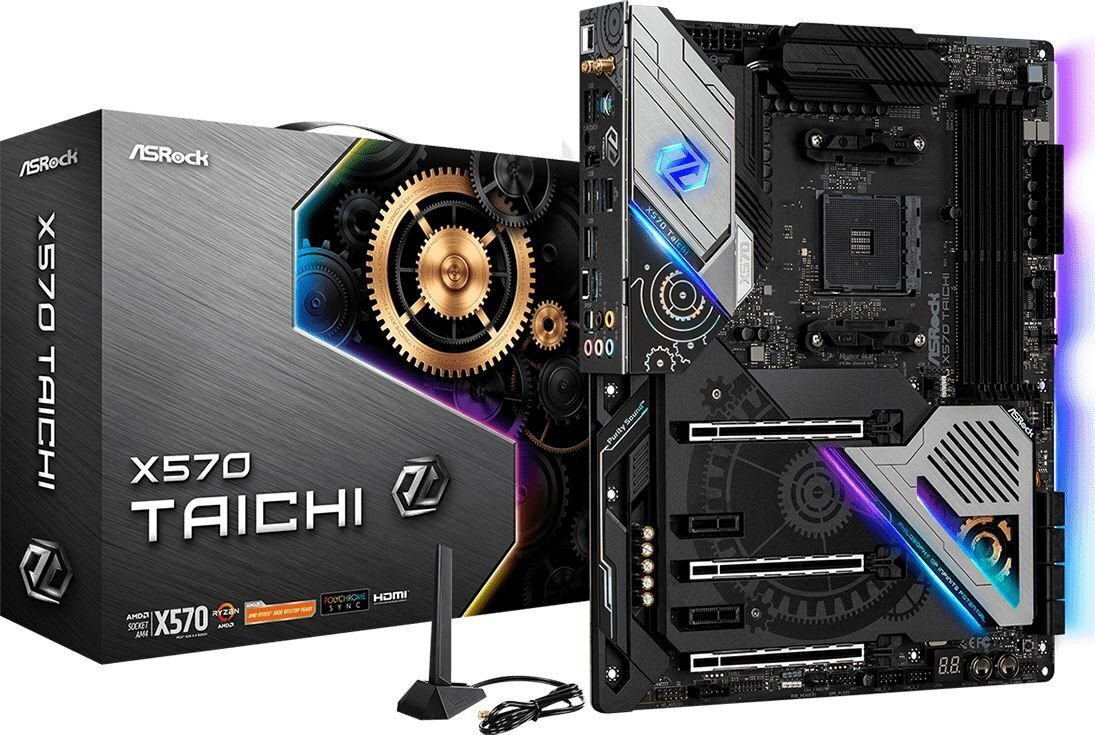 ASRock X570 Taichi hinta ja tiedot | Emolevyt | hobbyhall.fi