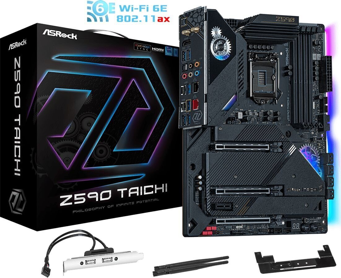 ASRock Z590 Taichi hinta ja tiedot | Emolevyt | hobbyhall.fi