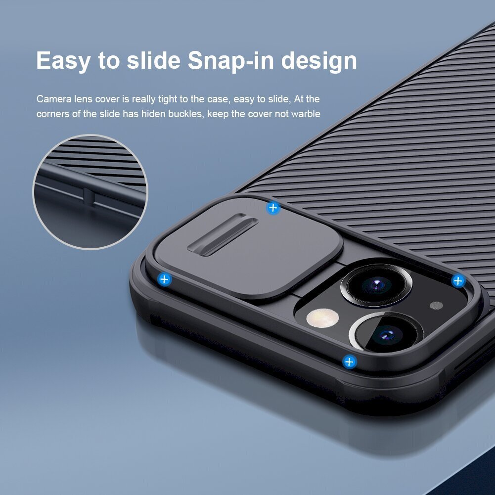 Nillkin CamShield Pro Magnetic Hard Case -suojakuori iPhone 13 sininen hinta ja tiedot | Puhelimen kuoret ja kotelot | hobbyhall.fi