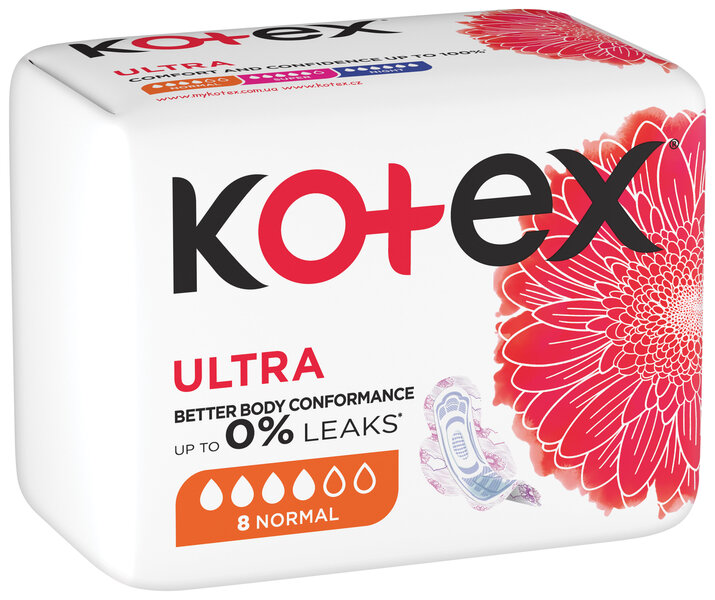 KOTEX Ultra -terveyssiteet, Normal, 8 kpl hinta ja tiedot | Tamponit ja terveyssiteet | hobbyhall.fi
