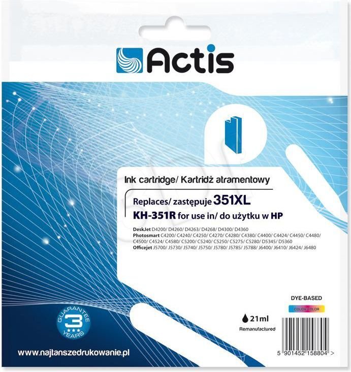 ACTIS KH-351R hinta ja tiedot | Mustekasetit | hobbyhall.fi