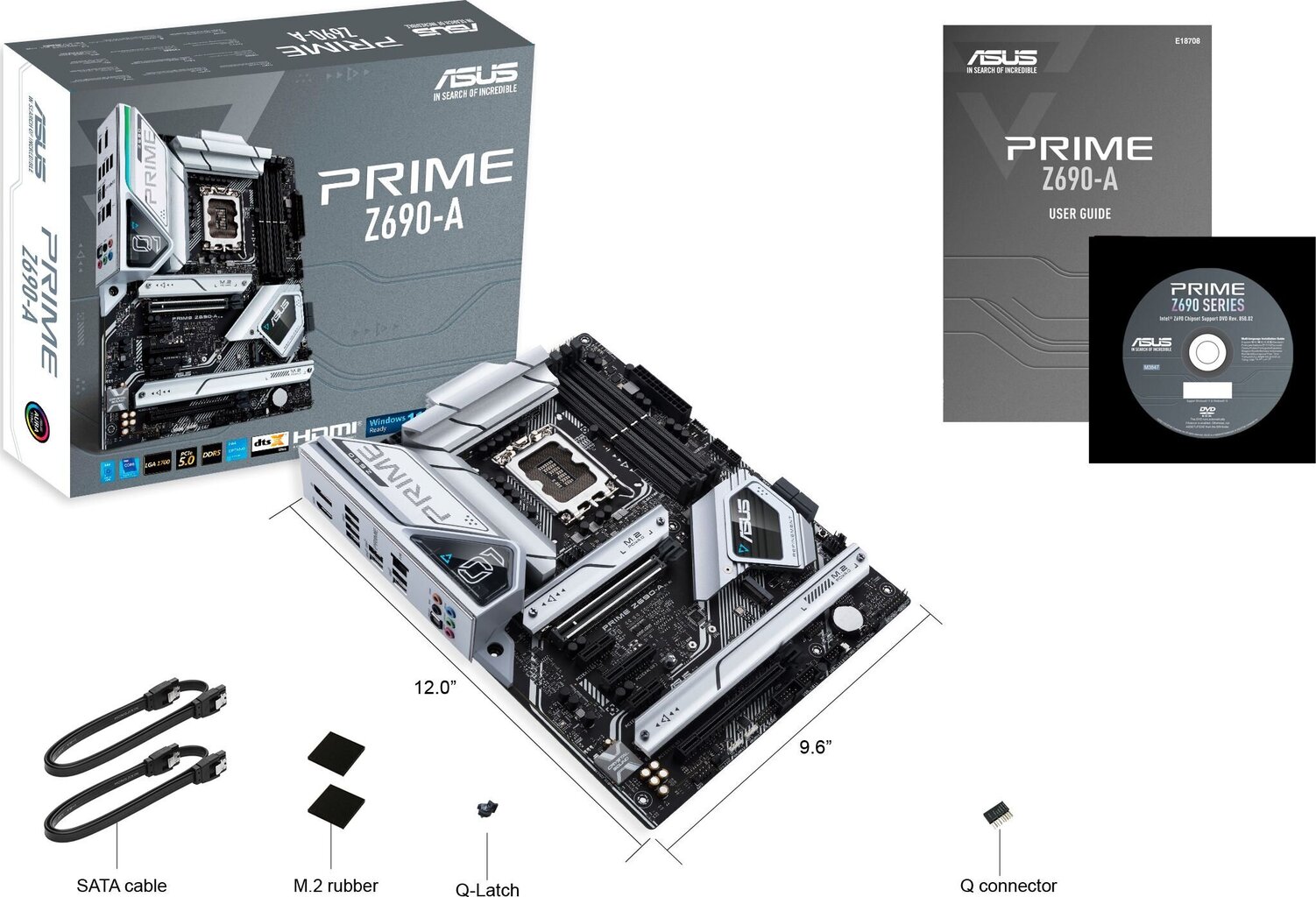 Asus Prime Z690-A hinta ja tiedot | Emolevyt | hobbyhall.fi