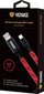 Valaistu (LED) kaapeli YENKEE, 2.0 USB A - USB-C, 480 Mbps, 5V/3A, 15W, 1m, punainen hinta ja tiedot | Puhelinkaapelit | hobbyhall.fi