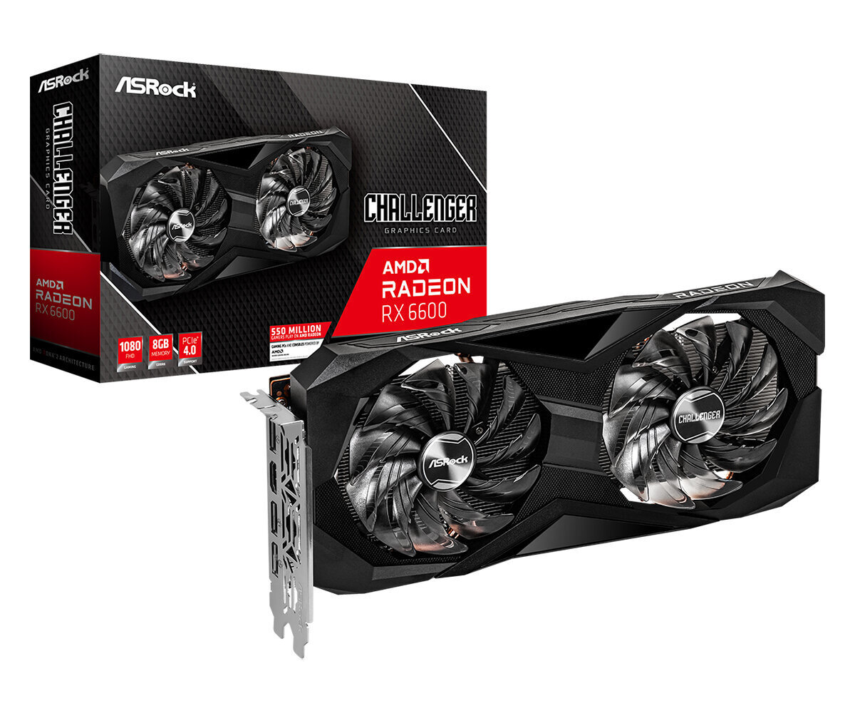 RX 6600 8Gt ASRock CLD Challenger D hinta ja tiedot | Näytönohjaimet | hobbyhall.fi