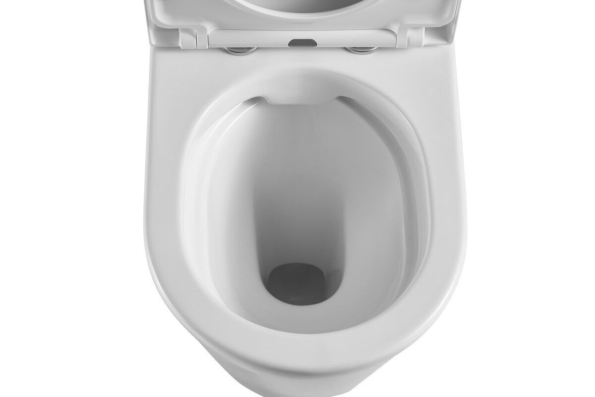 Swiss Aqua Technologies Brevis Rimfree - WC-istuin, hitaasti sulkeutuva kansi hinta ja tiedot | WC-istuimet | hobbyhall.fi