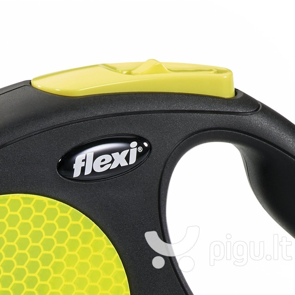 Flexi talutushihna Neon New M, 5 m, keltainen hinta ja tiedot | Koiran talutushihnat | hobbyhall.fi