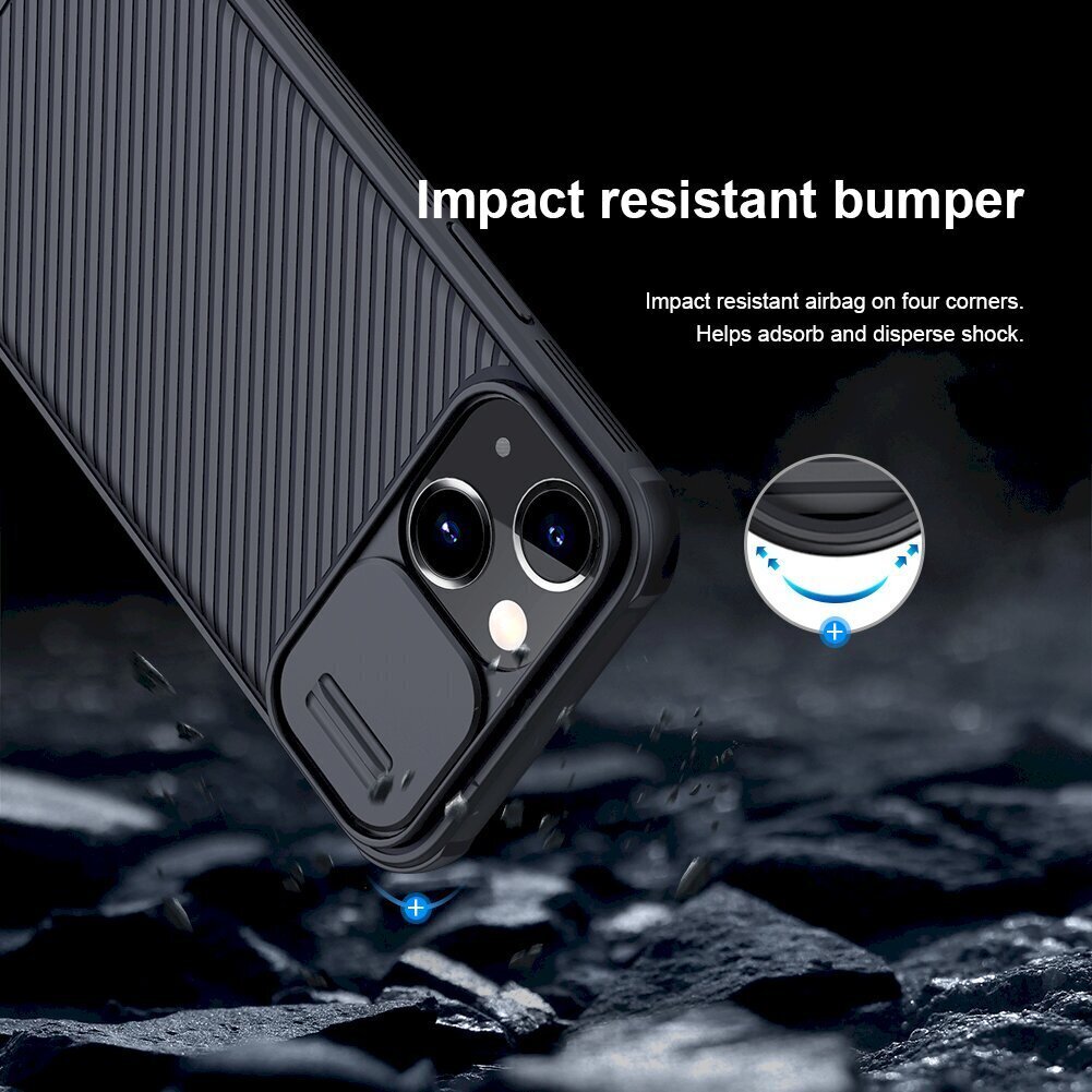 Nillkin CamShield Pro Magnetic Hard Case -suojakuori Apple iPhone 13 mini Black hinta ja tiedot | Puhelimen kuoret ja kotelot | hobbyhall.fi