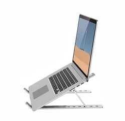Swissten Aluminium Stand for Notebook 10 - 15" Grey hinta ja tiedot | Kannettavien tietokoneiden lisätarvikkeet | hobbyhall.fi