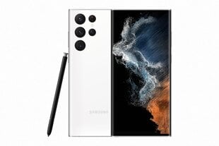 Samsung Galaxy S22 Ultra 5G 8/128GB White : SM-S908BZWD hinta ja tiedot | Matkapuhelimet | hobbyhall.fi