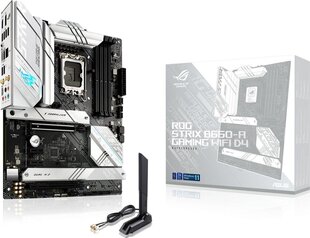 Asus ROG STRIX B660-A GAMING WIFI D4 hinta ja tiedot | Emolevyt | hobbyhall.fi