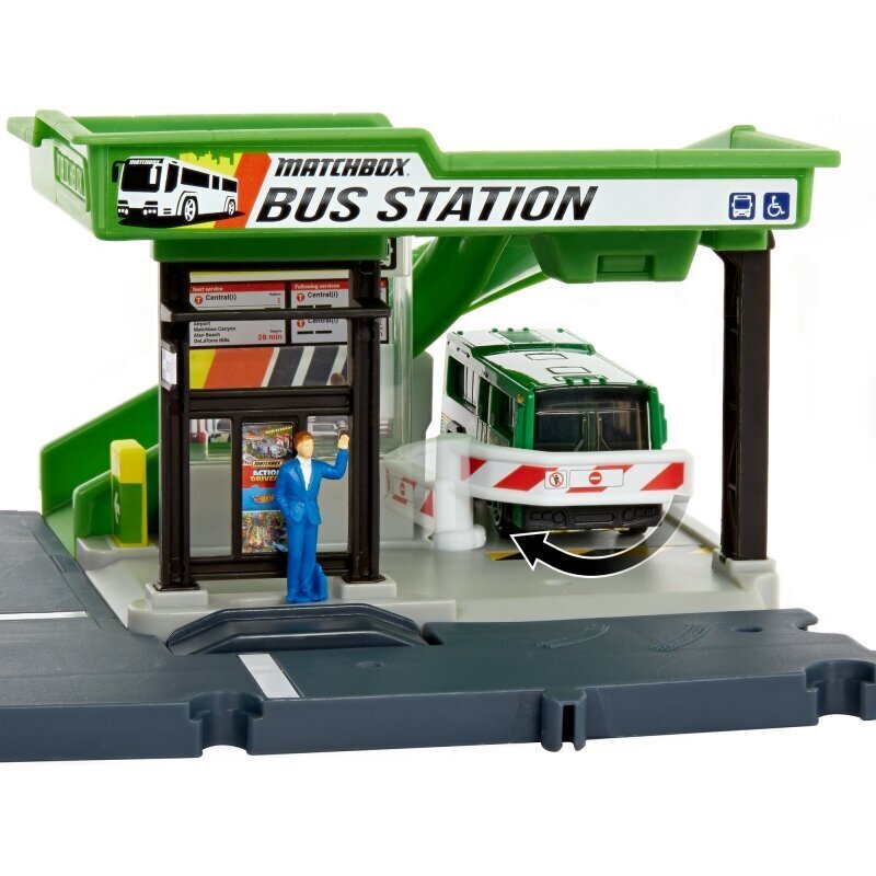 Bussiasema Matchbox- sarja, HDL08 hinta ja tiedot | Poikien lelut | hobbyhall.fi