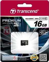 Transcend microSD 16 Gt.. hinta ja tiedot | Transcend Matkapuhelimet ja tarvikkeet | hobbyhall.fi